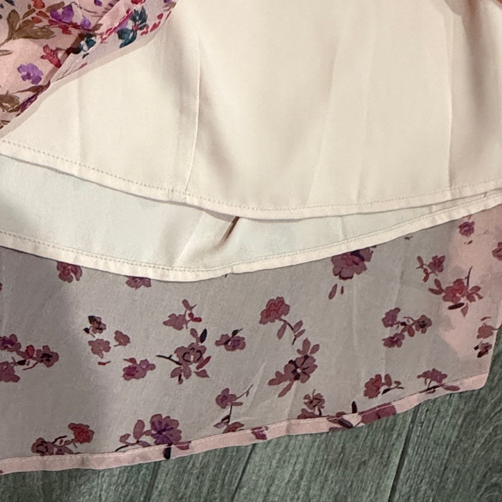 Lovestitch Multicolor Floral A-Line Skirt - Picture 4 of 4
